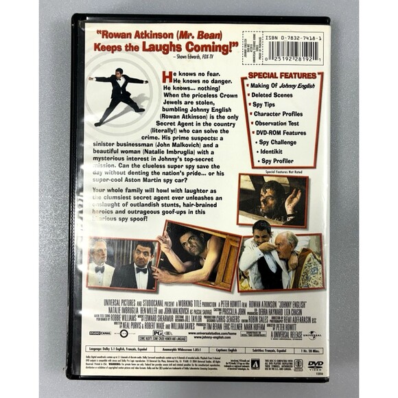 Johnny English Widescreen Edition Vintage 2004 DVD Tested - Picture 2 of 9